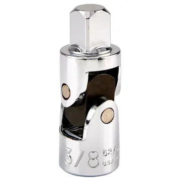 Proto® J5270A Universal Joint, Full Polished, Square Drive, 3/8 in Male Drive, ASME B107.10M, Steel